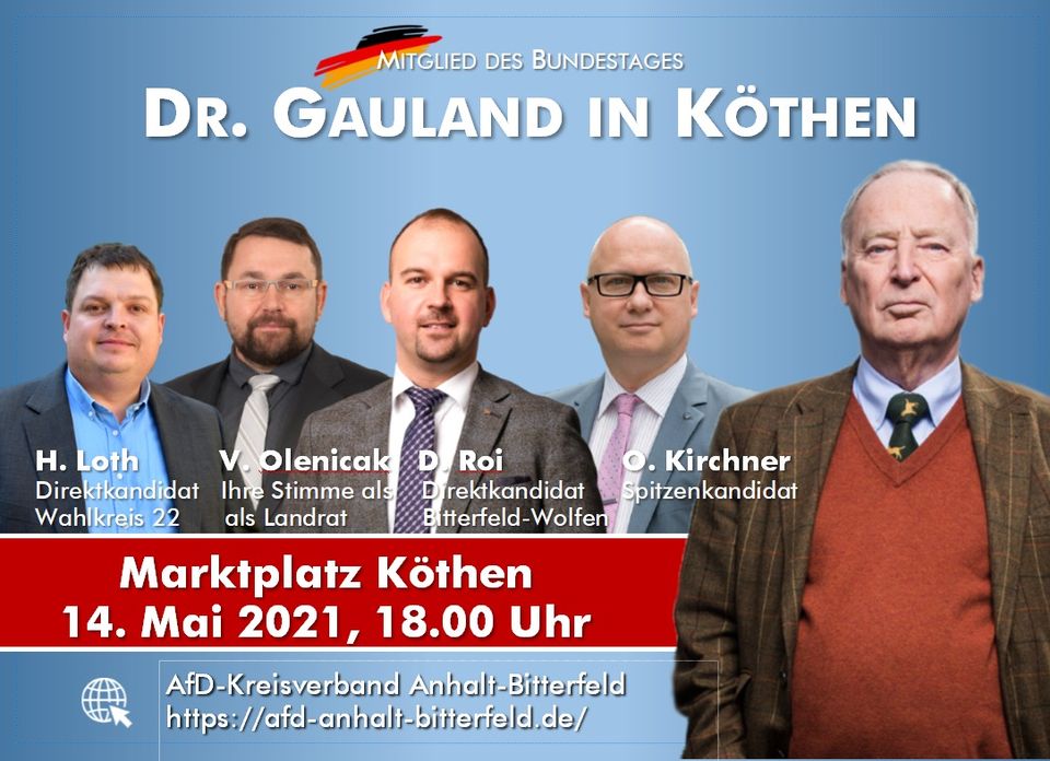 Wahlkampfhöhepunkt in Köthen