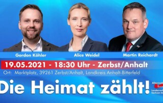 Alice Weidel in Zerbst.