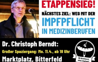 Bitterfelder Spaziergang für Frieden und Freiheit