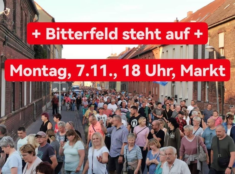 Montagsdemo Bitterfeld