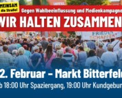 Demo 16.22.2024 Bitterfeld Marktplatz