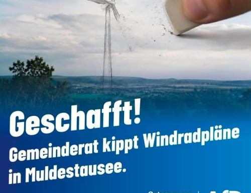 Das Planverfahren Windkraft in Muldestausse ist offiziell beendet