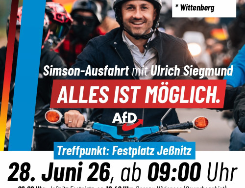 Einladung zur ‚SIMSON-AUSFAHRT‘ mit Ulrich Siegmund