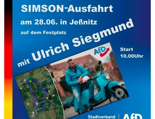 Simson-Ausfahrt mit Spitzenkandidat Ulrich Siegmund