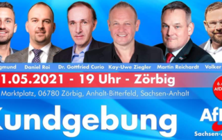 Wahlkampfkundgebung in Zörbig mit MdB Dr. Curio