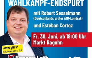 Wahlkampf-Endspurt Hannes Loth