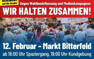 Demo 16.22.2024 Bitterfeld Marktplatz