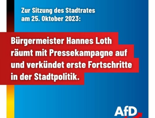 Bericht von der Stadtratssitzung in Raguhn-Jeßnitz am 25. Oktober 2023